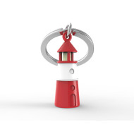 Ключодържател Metalmorphose Lighthouse Shiny red / white