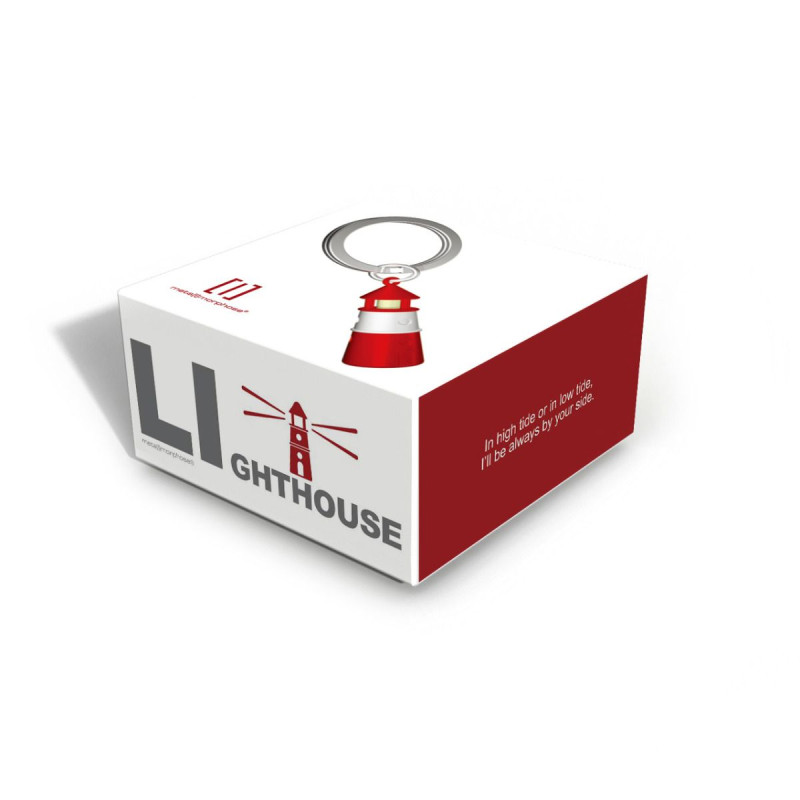 Ключодържател Metalmorphose Lighthouse Shiny red / white