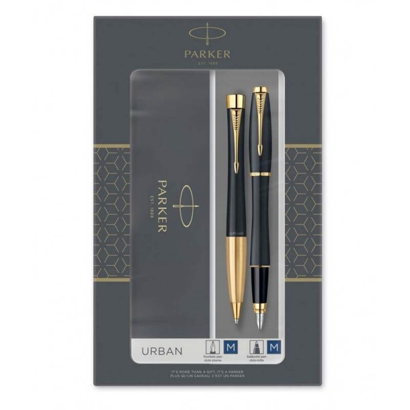 Комплект писалка и химикалка Parker Urban Black GT 2093381 Комплект писалка и химикалка Parker Urban Black GT 2093381