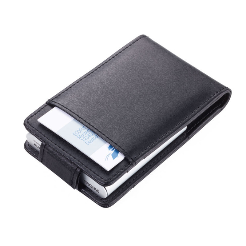 Калъф за кредитни карти Troika Black & Silver CCC83/BK