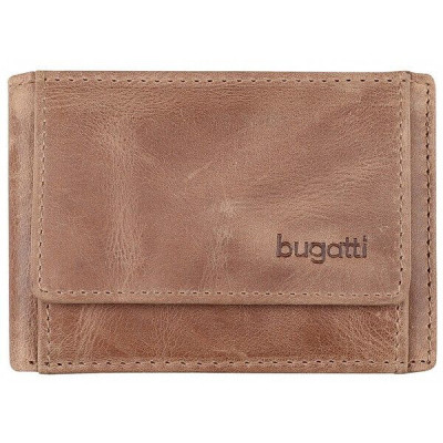Кожен портфейл Bugatti bogota хоризонтален коняк