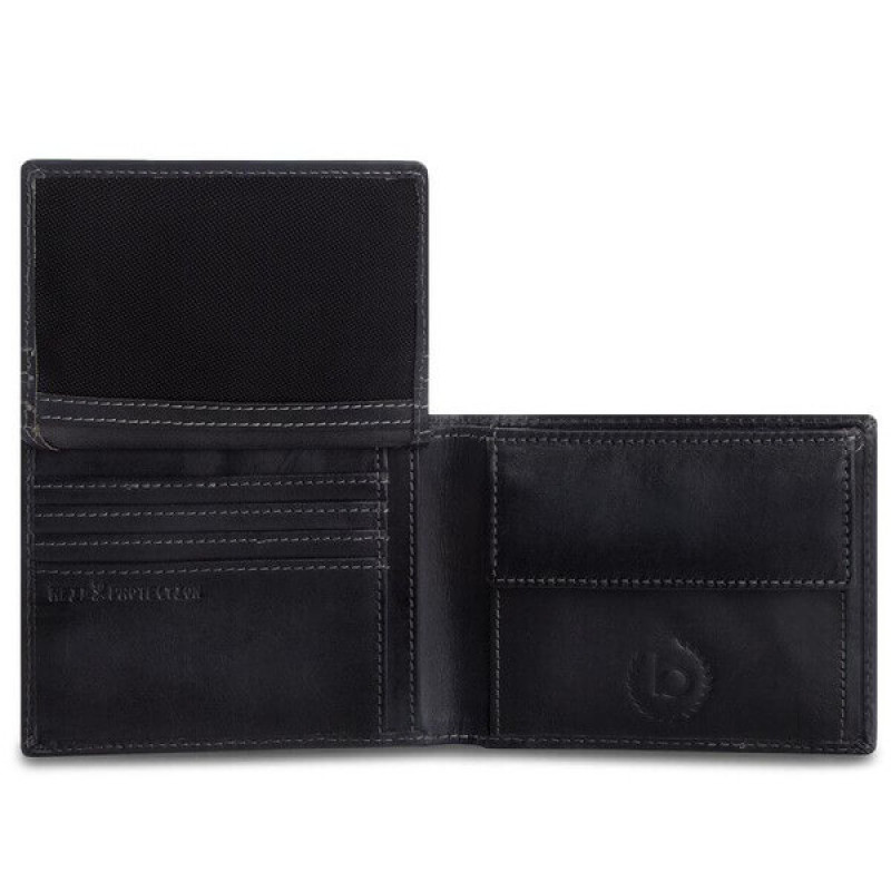 Кожен портфейл Bugatti domus rfid сив Кожен портфейл Bugatti domus rfid сив