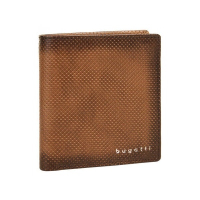 Кожен портфейл Bugatti perfo 4cc кафяв