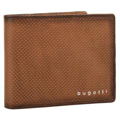 Кожен портфейл Bugatti perfo 6cc кафяв