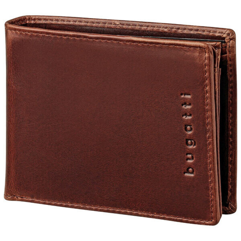 Кожен портфейл Bugatti roMano rfid 8cc кафяв Кожен портфейл Bugatti roMano rfid 8cc кафяв