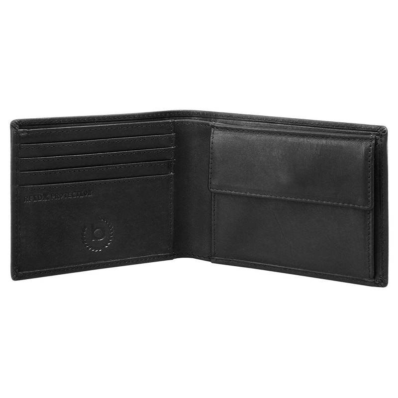 Кожен портфейл Bugatti roMano rfid черен Кожен портфейл Bugatti roMano rfid черен