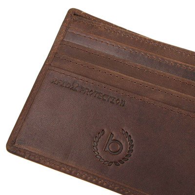 Кожен портфейл Bugatti roMano rfid кафяв Кожен портфейл Bugatti roMano rfid кафяв