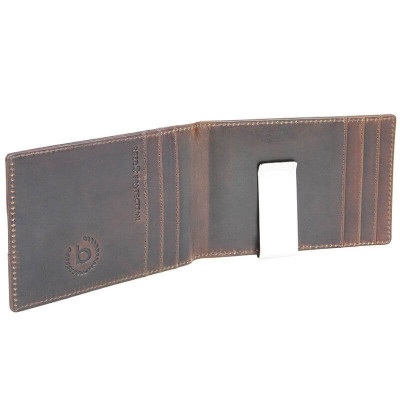 Кожен калъф за карти Bugatti roMano rfid 6cc кафяв Кожен калъф за карти Bugatti roMano rfid 6cc кафяв