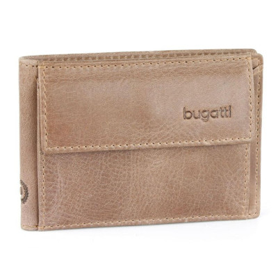 Кожен мини портфейл Bugatti volo кафяв