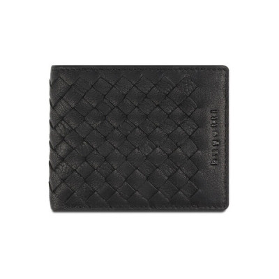 Кожен портфейл Bugatti woven черен Кожен портфейл Bugatti woven черен