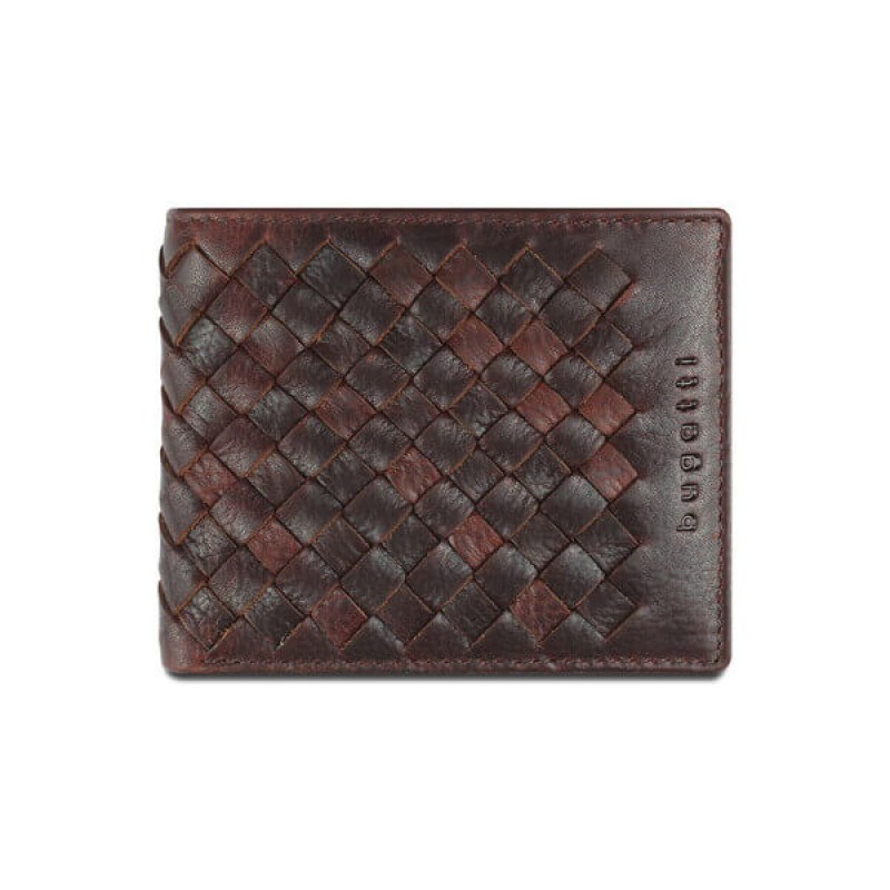 Кожен портфейл Bugatti woven кафяв Кожен портфейл Bugatti woven кафяв