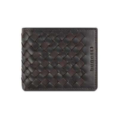 Кожен портфейл Bugatti woven тъмнокафяв Кожен портфейл Bugatti woven тъмнокафяв
