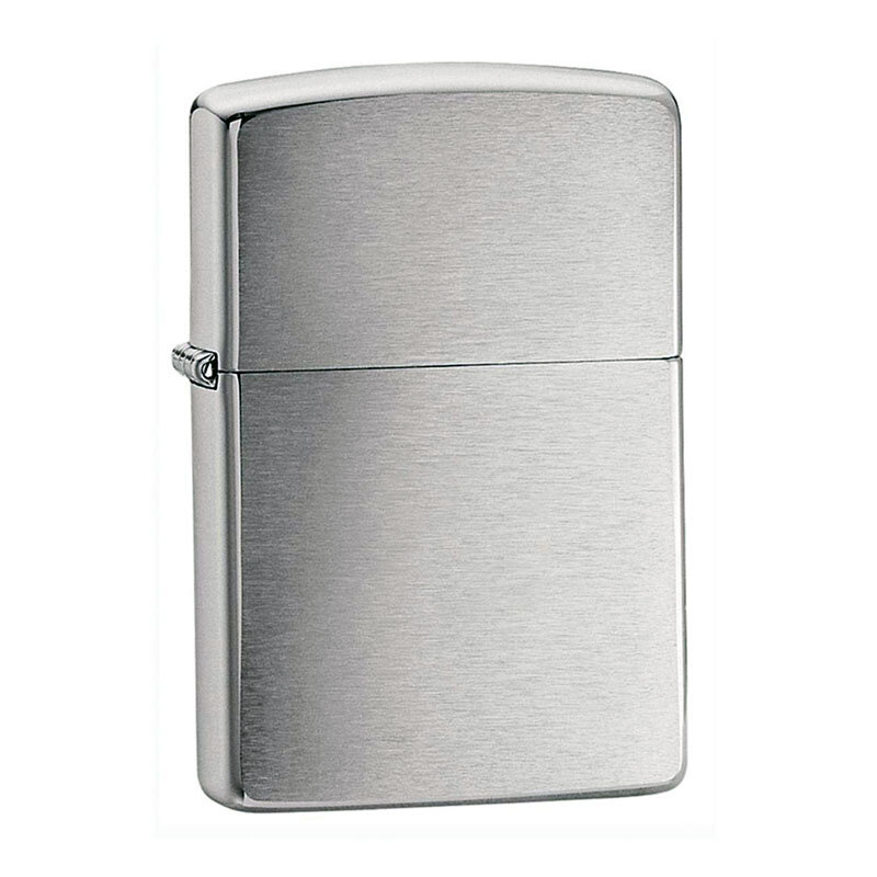 Запалка Zippo 200 Plain Brushed Chrome