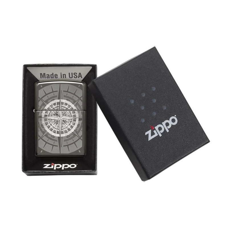 Запалка Zippo 29232 Black Ice Compass