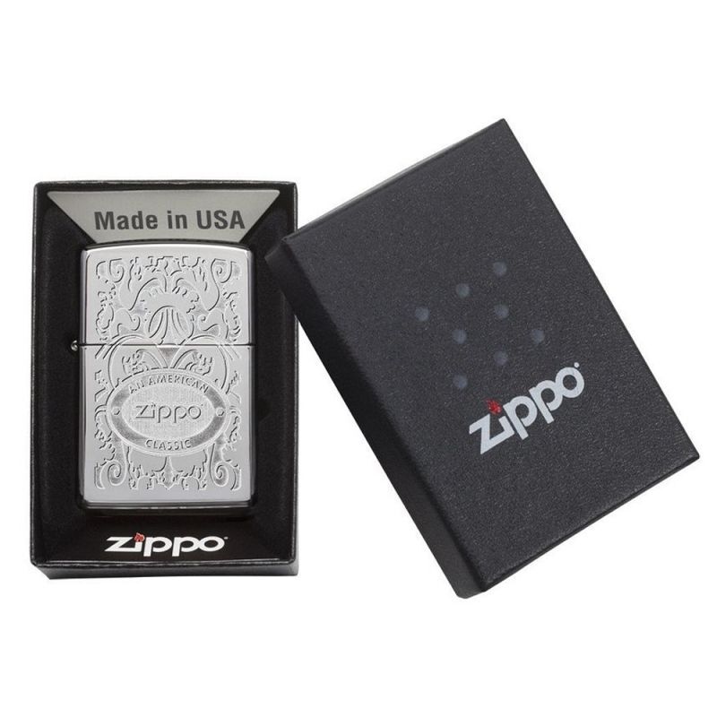 Запалка Zippo 24751 Gleaming Patina Polished Chrome
