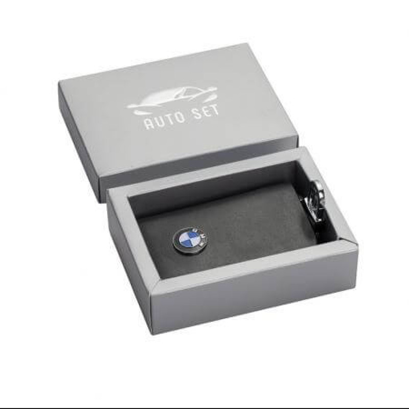 Ключодържател от естествена кожа с карабинер BMW AS047BL Ключодържател от естествена кожа с карабинер BMW AS047BL