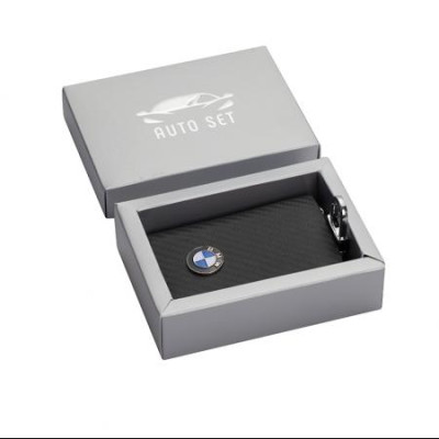 Ключодържател от естествена кожа и карбонов ефект с карабинер BMW AS047CAR Ключодържател от естествена кожа и карбонов ефект с карабинер BMW AS047CAR