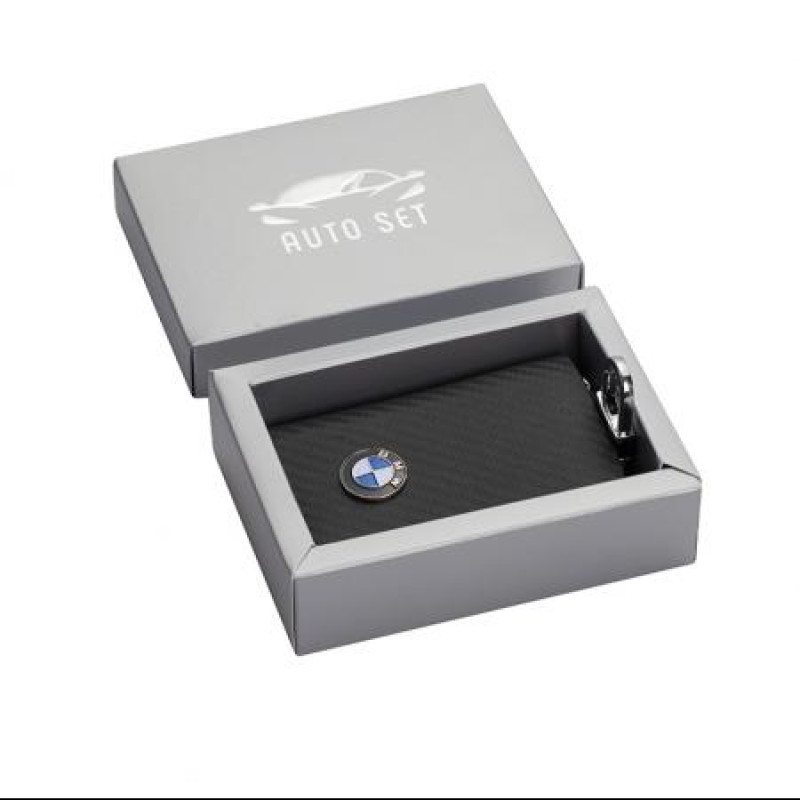 Ключодържател от естествена кожа и карбонов ефект с карабинер BMW AS047CAR Ключодържател от естествена кожа и карбонов ефект с карабинер BMW AS047CAR