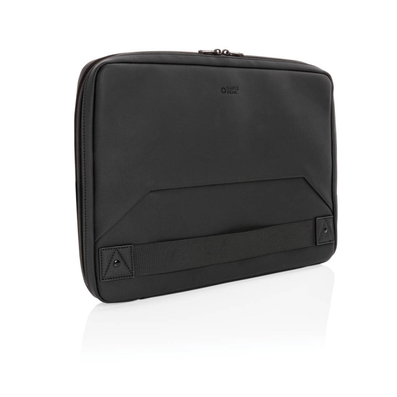 Swiss Peak vegan leather laptop sleeve workstation PVC free Swiss Peak P788.001 Swiss Peak vegan leather laptop sleeve workstation PVC free Swiss Peak P788.001