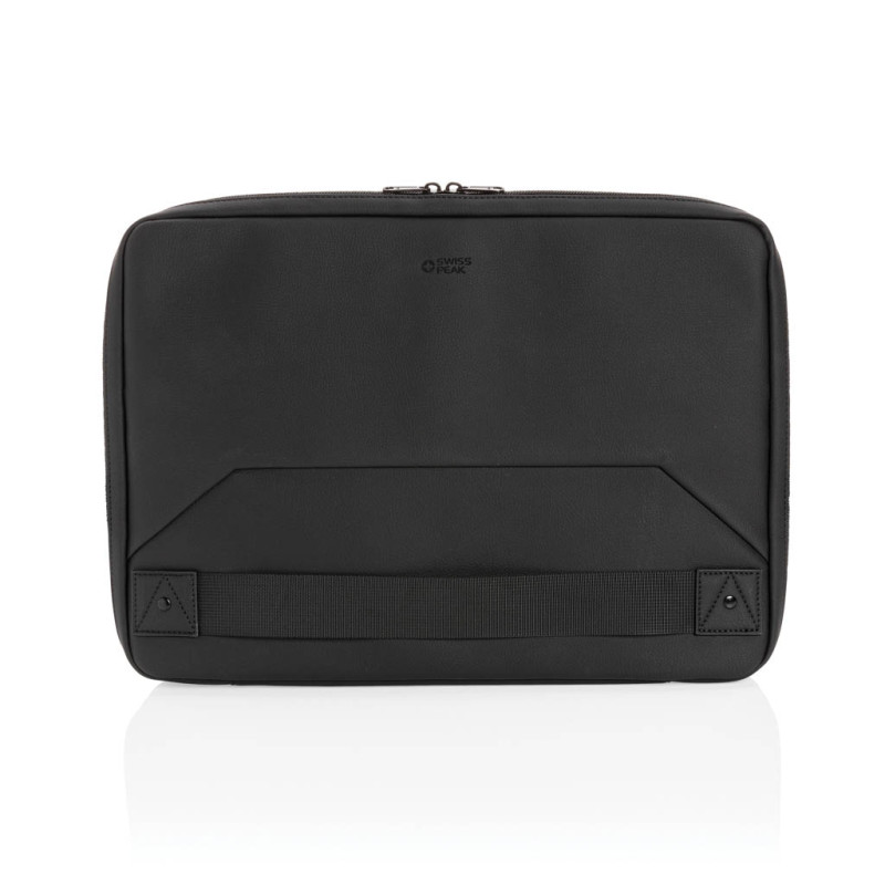 Swiss Peak vegan leather laptop sleeve workstation PVC free Swiss Peak P788.001 Swiss Peak vegan leather laptop sleeve workstation PVC free Swiss Peak P788.001