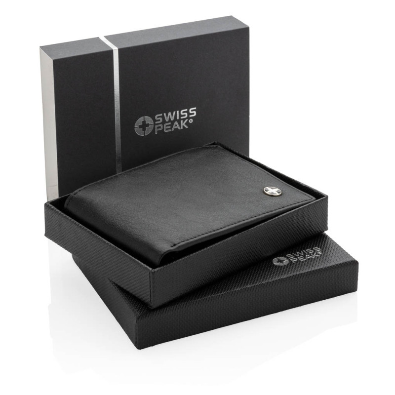 Мъжки портфейл със защита от скимиране RFID Swiss Peak P820.410 Мъжки портфейл със защита от скимиране RFID Swiss Peak P820.410