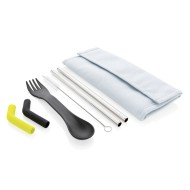 Комплект сламки за многократна употреба и вилица Tierra XD Design P269.555, бял