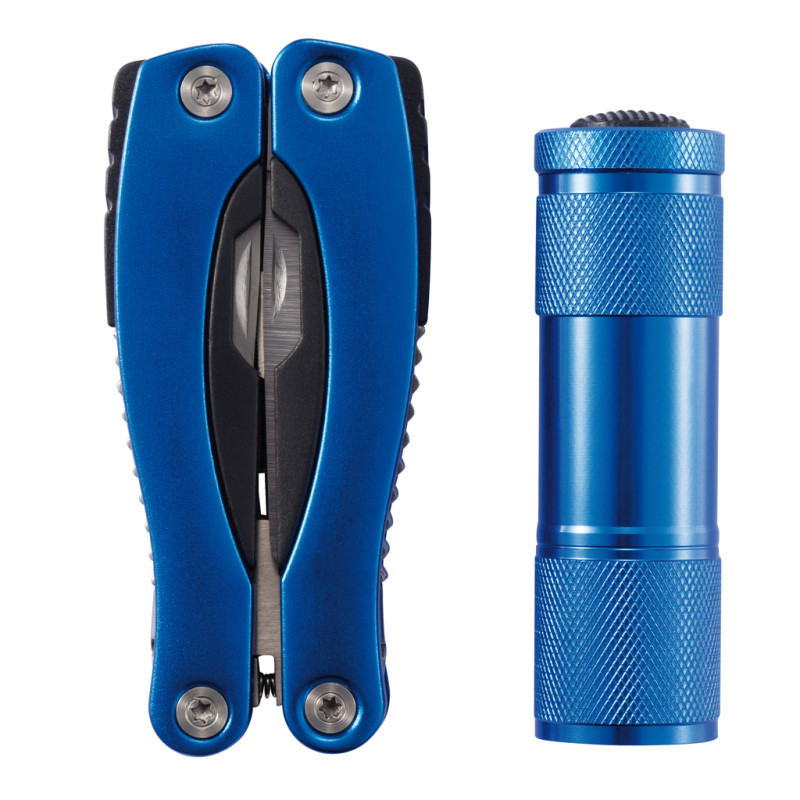 Мултитул в комплект с фенер XD Design P238.085, син Мултитул в комплект с фенер XD Design P238.085, син
