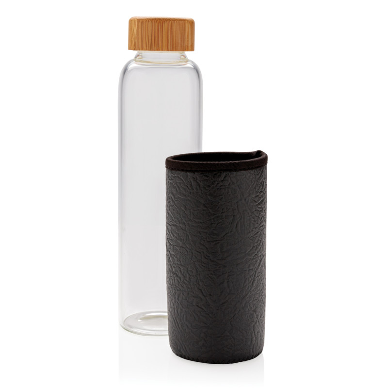 Glass bottle with textured PU sleeve XD Design P436.291