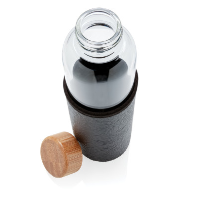 Glass bottle with textured PU sleeve XD Design P436.291