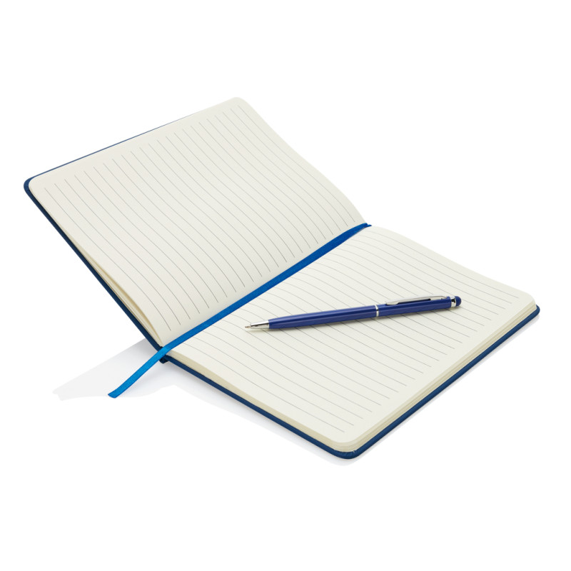 Standard hardcover PU A5 notebook with stylus pen XD Design P773.315 Standard hardcover PU A5 notebook with stylus pen XD Design P773.315