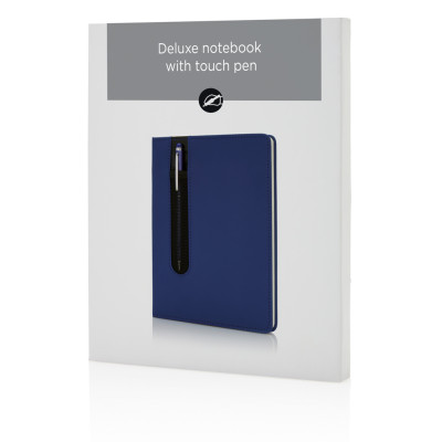 Standard hardcover PU A5 notebook with stylus pen XD Design P773.315 Standard hardcover PU A5 notebook with stylus pen XD Design P773.315