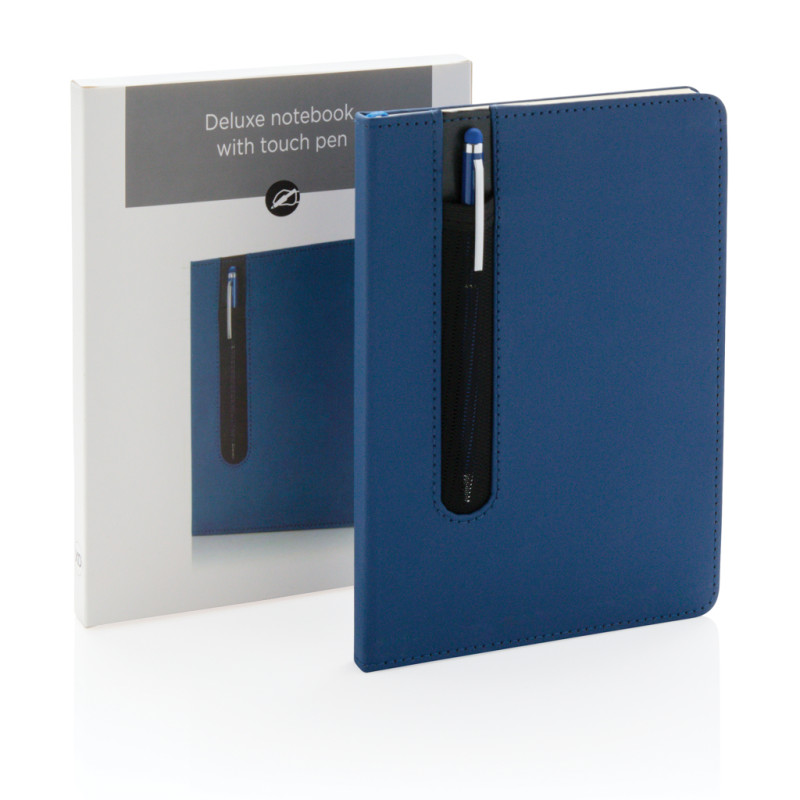 Standard hardcover PU A5 notebook with stylus pen XD Design P773.315 Standard hardcover PU A5 notebook with stylus pen XD Design P773.315