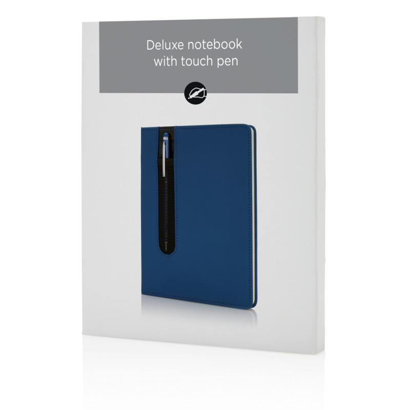 Standard hardcover PU A5 notebook with stylus pen XD Design P773.315 Standard hardcover PU A5 notebook with stylus pen XD Design P773.315