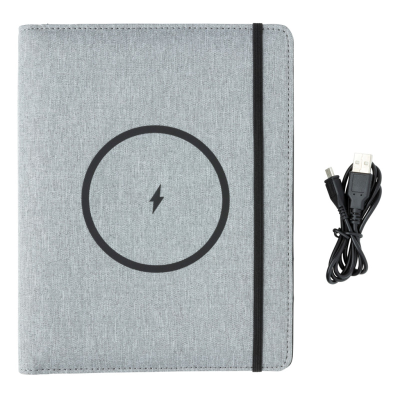 Air 5W wireless charging notebook with 5000mAh powerbank XD Xclusive P774.052