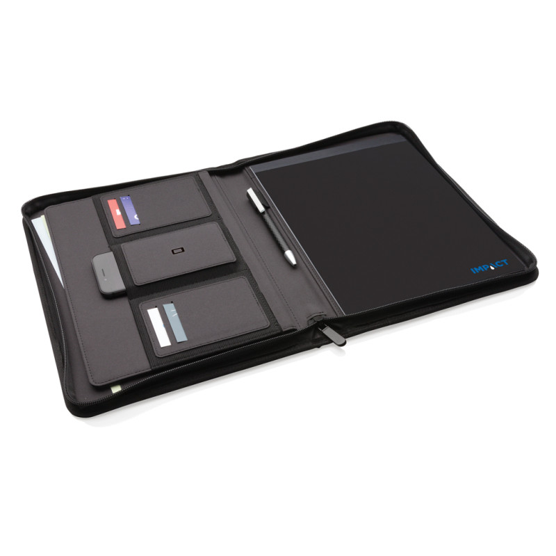 Impact AWARE RPET A4 portfolio with zipper XD Xclusive P774.161