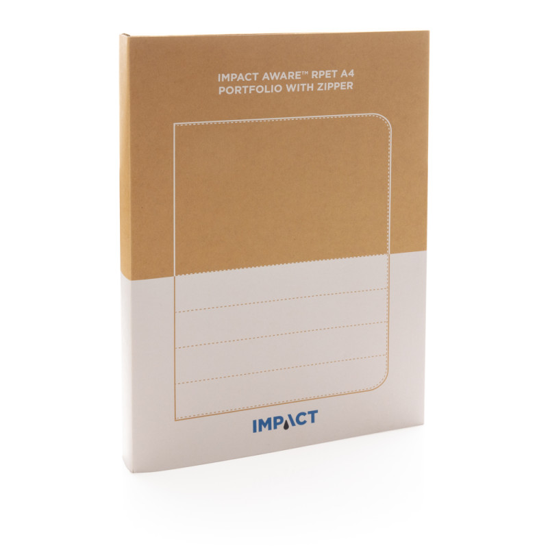 Impact AWARE RPET A4 portfolio with zipper XD Xclusive P774.161