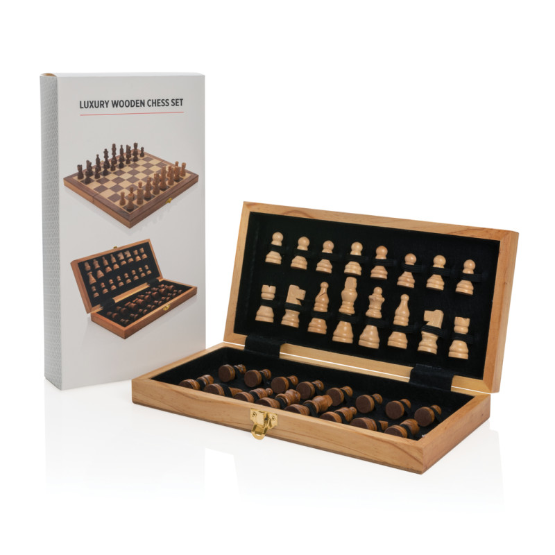 Дървен шах с фигури 30/30см XD Design P940.029 Дървен шах с фигури 30/30см XD Design P940.029