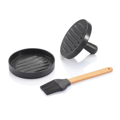 BBQ set with hamburger press and brush XD Design P422.401