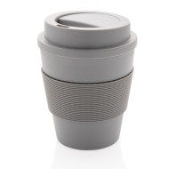 Чаша за кафе за многократна употреба с капак 350мл XD Design P432.682, сива