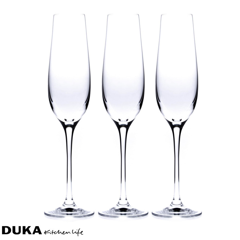Чаши за шампанскo Duka aura 6 бр. 1212628
