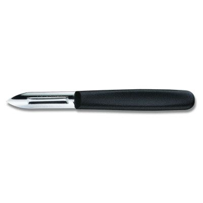 Белачка за картофи Victorinox с две остриета, черна 5.0203