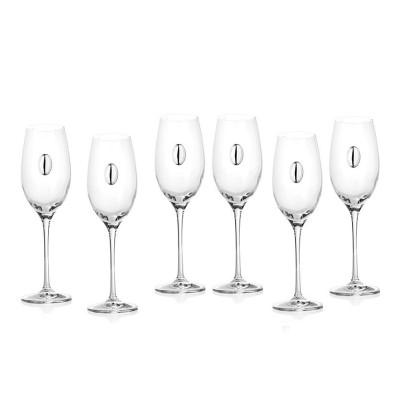 Сервиз 6 чаши за шампанско RCR Italy Invino DG034
