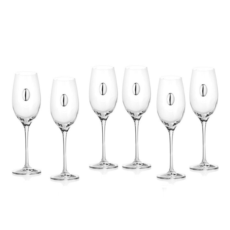 Сервиз 6 чаши за шампанско RCR Italy Invino DG034 Сервиз 6 чаши за шампанско RCR Italy Invino DG034