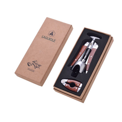 Тирбушон и фолиорезачка Laguiole corkscrew pakkawood and foil cutter 40268012