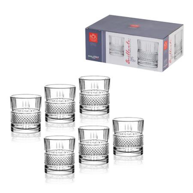 Комплект 6 чаши за уиски Brilliante RCR Italy 621506
