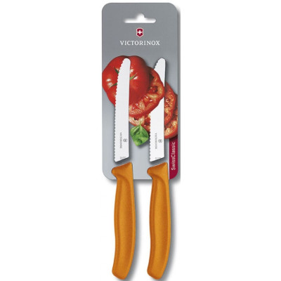 Комплект от два ножа за домати Victorinox Swiss Classic 11см, оранжеви 6.7836.L119B