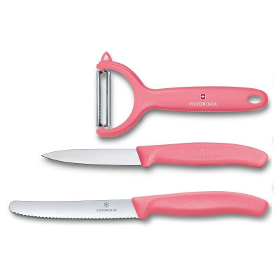 Комплект Victorinox Swiss Classic Trend Colors, два ножа и белачка, розов 6.7116.33L12