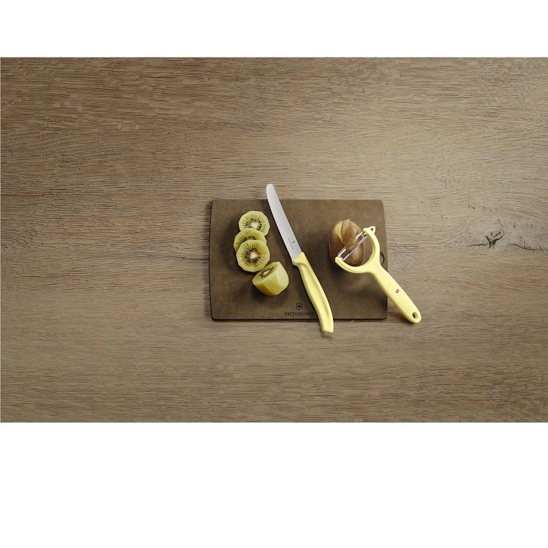 Комплект Victorinox Swiss Classic Trend Colors, нож и белачка, светложълт 6.7116.23L82