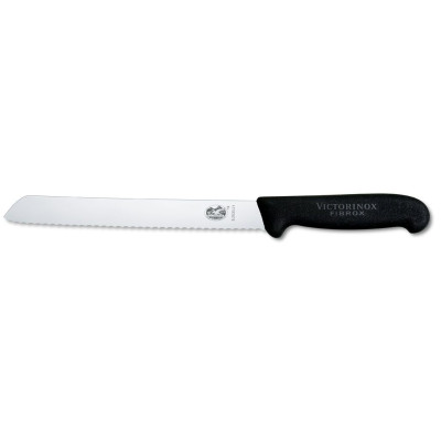 Кухненски нож за хляб Victorinox Fibrox, 210мм, черен 5.2533.21