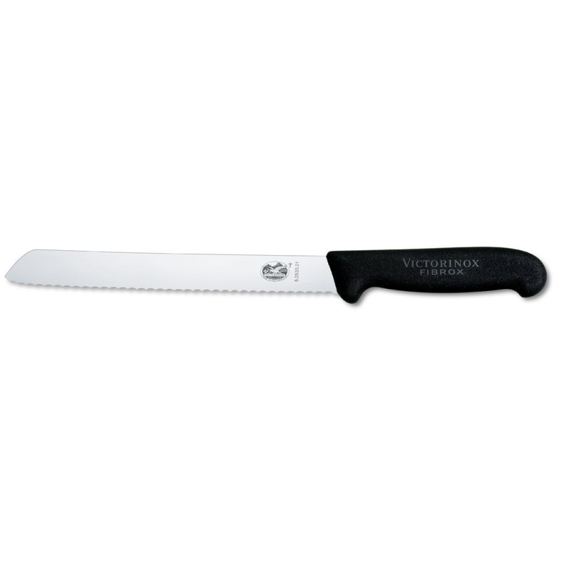 Кухненски нож за хляб Victorinox Fibrox, 210мм, черен 5.2533.21